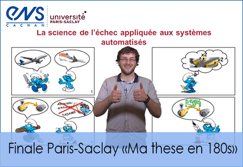 P.-Y. Piriou, finaliste Paris-Saclay de "Ma thse en 180s"