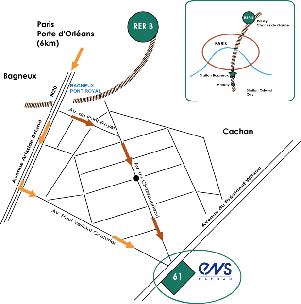 How to get to ENS Cachan
